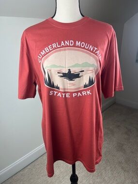 Souvenirs Northern T-Shirt Cumberland Mountain State Park (TN) Rust Red L